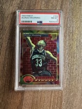 1993 Topps Finest #104 Alonzo Mourning Basketball Card PSA 8 NM-MT