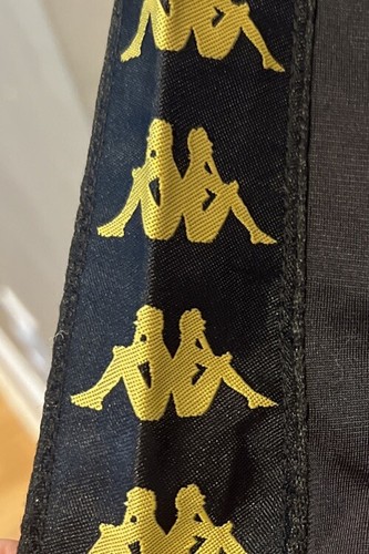 Kappa 222 Banda Anniston Black/Gold Full Zip Track Jacket Size XSmall New-w-Tags - Picture 3 of 11