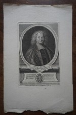 RENE MAID (1655-1745) PORTRAIT ENGRAVING 18th century  PARIS