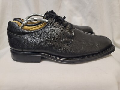 STUDIO BELVEDERE Black Bay Bridge Lace Up Pebbled Leather Shoes Brazil 10 EEE Studio BELVEDERE Shoes Mens 9.5D BAY BRIDGE Dress Oxford  main image 3