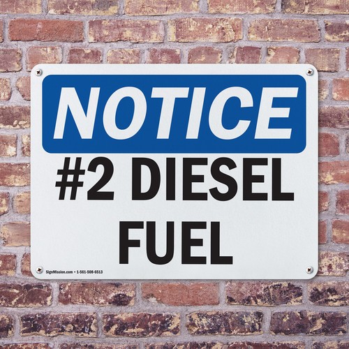(Paquete de 2) #2 Calcomanía de cartel de aviso OSHA de combustible diésel metal plástico - Imagen 4 de 21