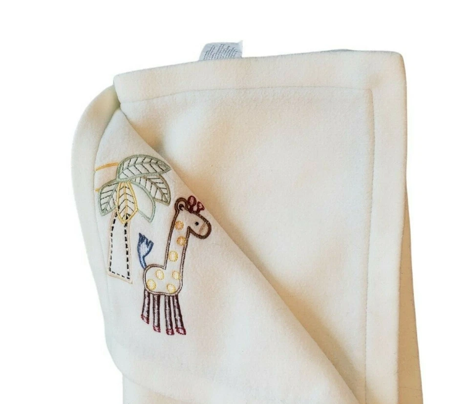 Tiddliwinks Manta Bebé Jirafa Vellón Selva Safari Palmera Seguridad Lovey Foto 3 de 4