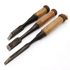 Japanese Chisel NOMI Vintage Carpenter Tool Woodworking  3-piece Set DKA083