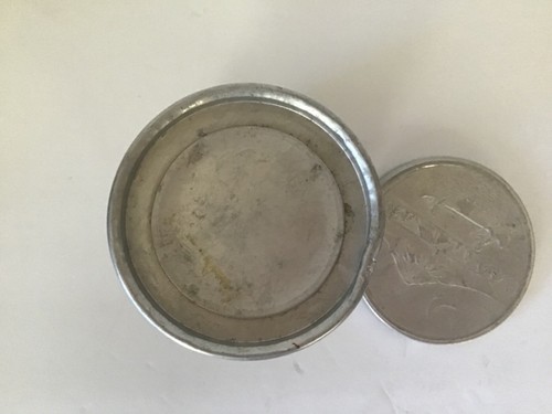 Mountain Canoe Lake Collapsible Drinking Cup Aluminum Telescopic Antique - Picture 3 of 5