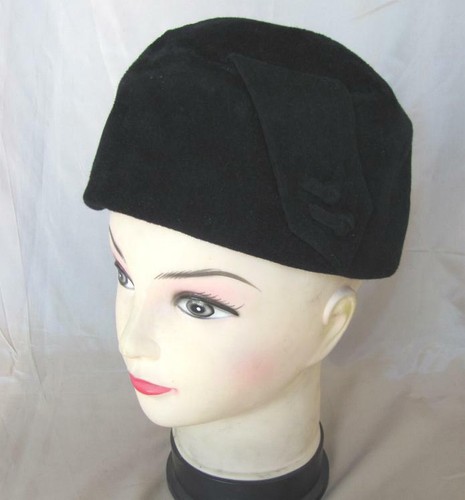 1920s ORIGINAL ANTIQUE VINTAGE RETRO LADIES FELT HAT - Picture 1 of 5
