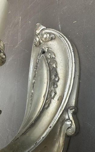 Lampada da parete vintage antica vittoriana metallo fuso singola luce - Foto 3 di 7