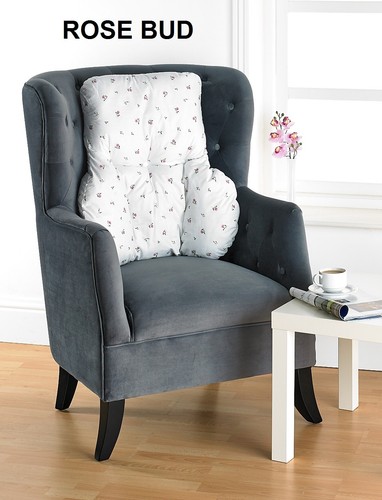 COJÍN/ALMOHADA DE SOPORTE LUMBAR Y PATRÓN FLORAL IMPRESO *Hecho en el Reino Unido* - Imagen 4 de 13
