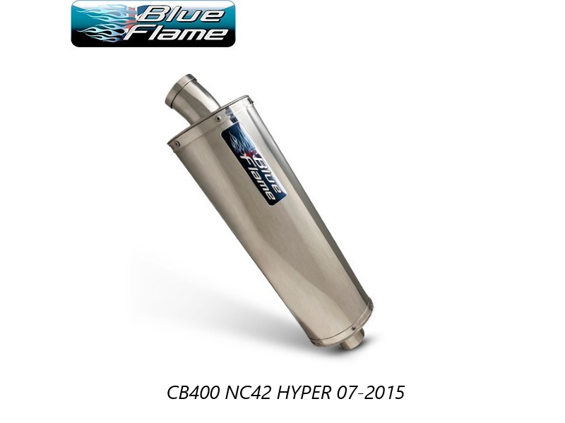 HONDA CB400 SF NC42 HYPER 07-15 BLUEFLAME STAINLESS STEEL SINGLE PORT EXHAUST