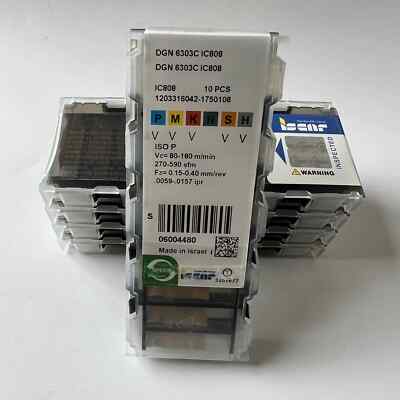 ISCAR / DGN6303C IC808 / Hartlegierungskarbid-Klingen 10 Stück