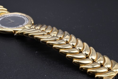 Orologio al quarzo uomo Raymond Weil Adagio 9135 placcato oro 18 kt diamanti e quadrante nero - Foto 5 di 13