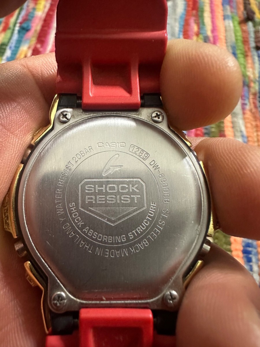 G-SHOCK DW-6900CB 1289レッド腕時計 美品】 G-SHOCK DW-6900CB レッド DW-6900CB-4[1289]