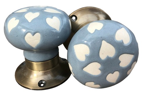 Ceramic and Glass Room Door Knobs Mortice Door Knobs Door Turners Shabby Chic - Picture 72 of 76