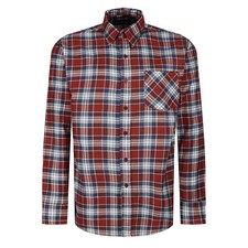 New Mens Check Flannel Shirts Brushed Cotton Long Sleeve Lumberjack Casual Top