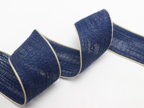 2 Meters Faux Burlap Hessian Jute Edge Ribbon Trim Tape 38mm Gift Bow - Picture 9 of 11