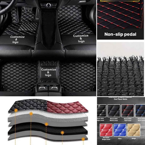 For Mini Pu Leather Car Floor Mat Waterproof All Weather Carpets Custom Auto - Imagen 23 de 41