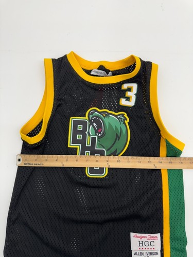 Headgear Allen Iverson Black High School Basketball Jersey Boys Size Medium - Picture 6 of 6