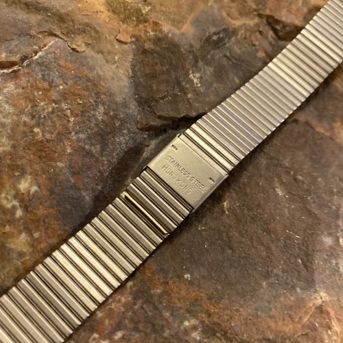 Rare 50’s Genuine Bulova Accutron 17-19 mm Stainless Two-tone Watch Band NOS - Picture 7 of 9