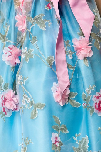 Dirndline Damen Dirndl 34 36 38 40 42 44 46 blau grün rosa Schürze Oktoberfest - Bild 17 von 19