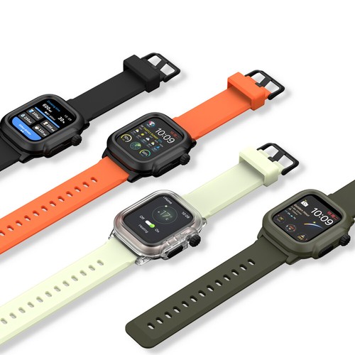 Rugged Sport Band Strap + Case for Apple Watch Series 9 8 7 6 5 4 SE 40/44/45mm - Picture 7 of 54