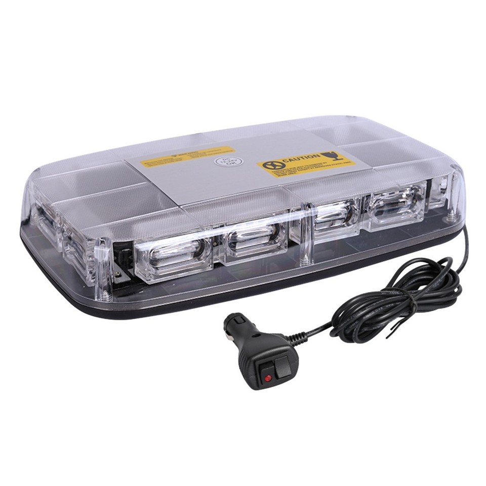 I LITTON COB LED Amber Magnetic Strobe Light Bar, 16 Flashing Modes