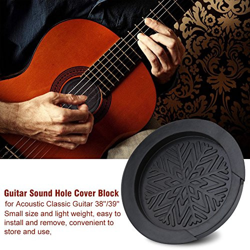 Sound Hole Cover, Acoustic Guitar Soundhole Cover 100mm Diameter Hole Cover  - Picture 3 of 7