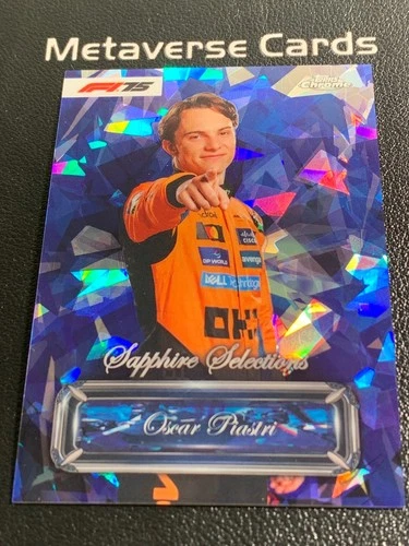 2025 Topps Chrome Formula 1 F1 75th Oscar Piastri Sapphire Selections #SS-3 SSP