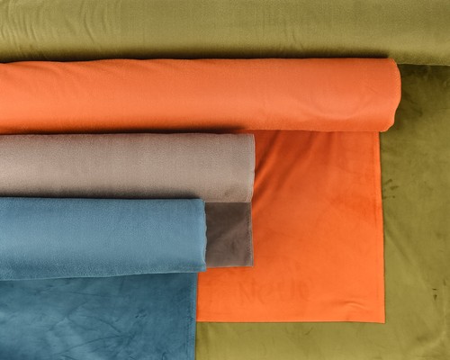 Samtstoff Dekostoff Italian Velvet Samt blau 1,45cm - Bild 5 von 7