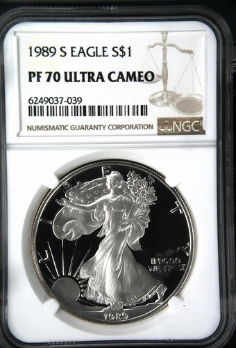 1989 S Silver Eagle NGC PF-70 ULTRA CAMEO