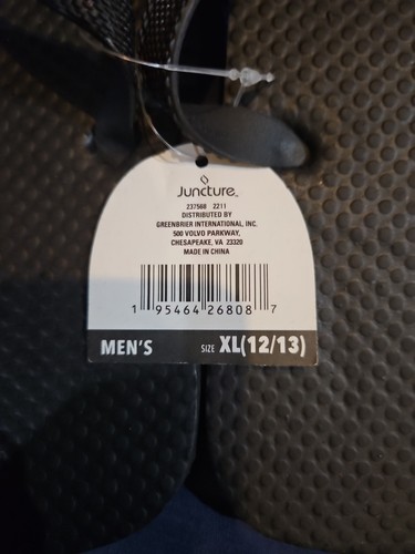 Juncture Men's Flip Flops Size 12/13 - New - Picture 4 of 4