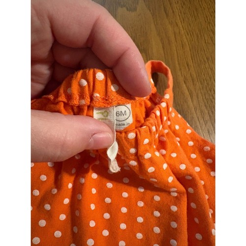 Neu ohne Etikett Planet Baumwollkleid orange gepunktet - Bild 3 von 5