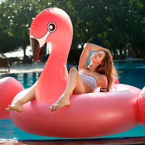 Turnmeon 102" Giant Flamingo Pool Float aufblasbar Sommer extra groß, pink - Bild 2 von 5