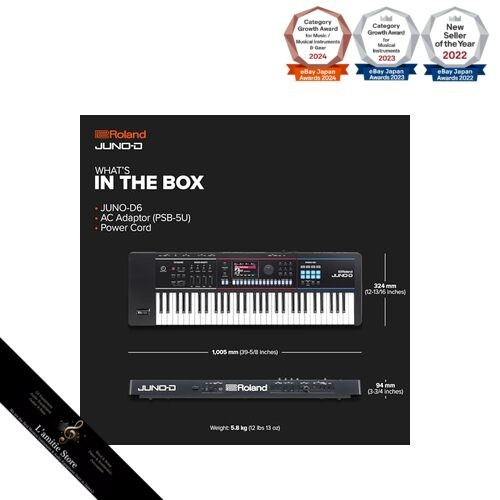 Roland Juno-D6 Synthesizer 61 keysJapan Brand New - Picture 3 of 4