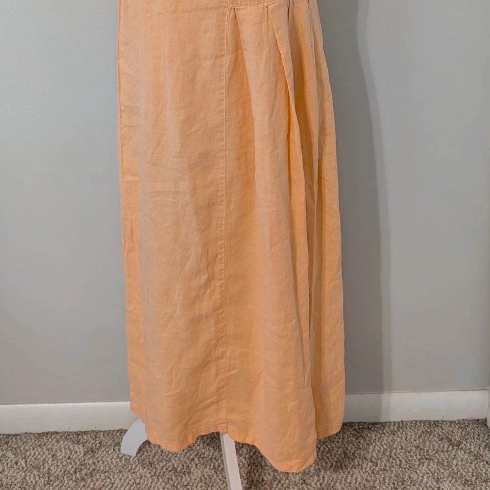 Vestido midi de lino para mujer Backstage TALLA 2 Lagenlook Coastal Resort playa aireado Foto 3 de 4