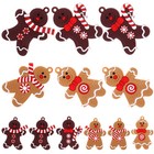 12 Pcs Lebkuchen -Mann Hängende Dekoration Weihnachtsbaumschmuck
