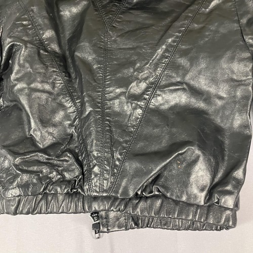 Casablanca Lederjacke Damen 8 schwarz Echtfellbesatz Kapuze Crop Bomber - Bild 17 von 19