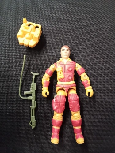 GI JOE 1984 Blowtorch 3.75" Action Figure (Great Shape) Missing Mask & Helmet