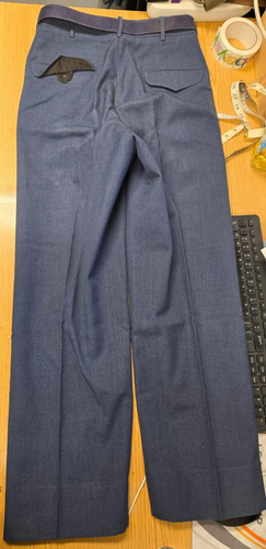 Pantalones de Vestir USADOS Fuerza Aérea Uniforme Azul con Cinturón Talla 30/31 DP-10079 - Imagen 3 de 9