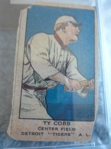 1919-1921 W514 Ty Cobb Hand Cut Baseball Karten Det. Tiger Authentic 84346030 - Bild 5 von 5