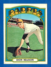 1972 TOPPS #739 DON MASON SAN DIEGO PADRES HIGH NUMBER CARD -- VG