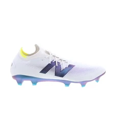 New Balance Furon Pro FG V7+ Mens White Athletic Soccer Cleats Shoes