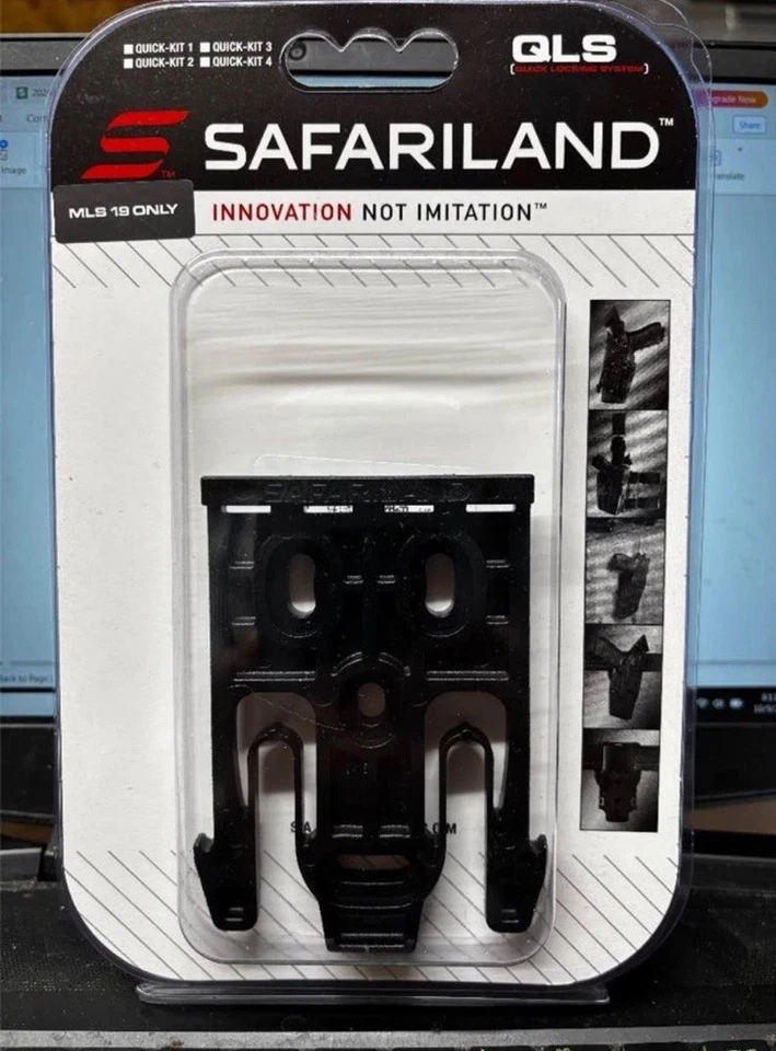 Safariland QLS19 Quick Duty Holster Locking Fork System (Black) Small - Image 2 of 3