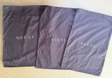 Gucci Dust Bag Covers Brown Cotton Lace Drawstring Shoe Purse Storage Lot 3