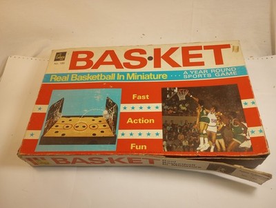 Vintage BAS-KET Real Basketball in Miniature CADACO BOARD GAME