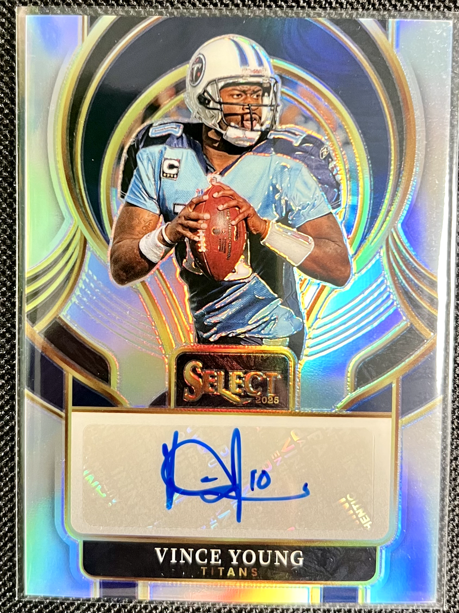 2025 Panini Select Signatures Vince Young Autograph Silver Prizm