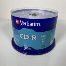 Verbatim CD-R Discs 700MB/80min 52x Spindle Silver 50/Pack 94691