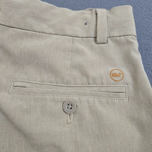 Vineyard Vines Boys' 16 Performance Pants Tan Straight Leg Khaki Pants - Picture 6 of 14