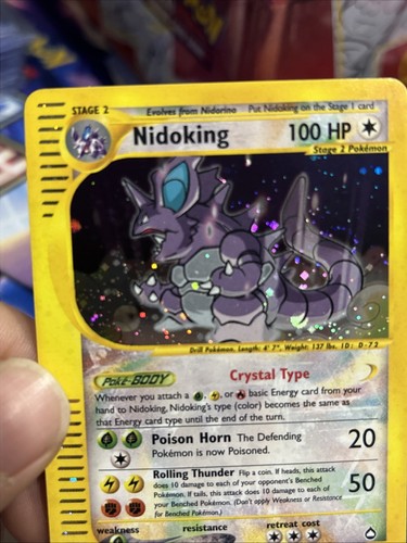 Nm Nidoking 150/147 Aquapolis Holo Secret Rare E Reader 3 Swirls And Holo Bleeds - Picture 2 of 17