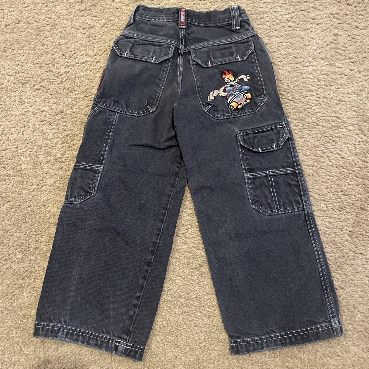 ジャケット・アウター Rare 00s Archive GOA Grunge Black Denim Vintage Grunge Denim Jacket with Pockets Goth Y2k Long