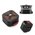 Durable Aluminium Camera Quick Release Plate with 1/4” Screw for Tripods