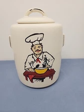 Vintage McCoy Happy Baker / Chef Cookie Jar 1950's